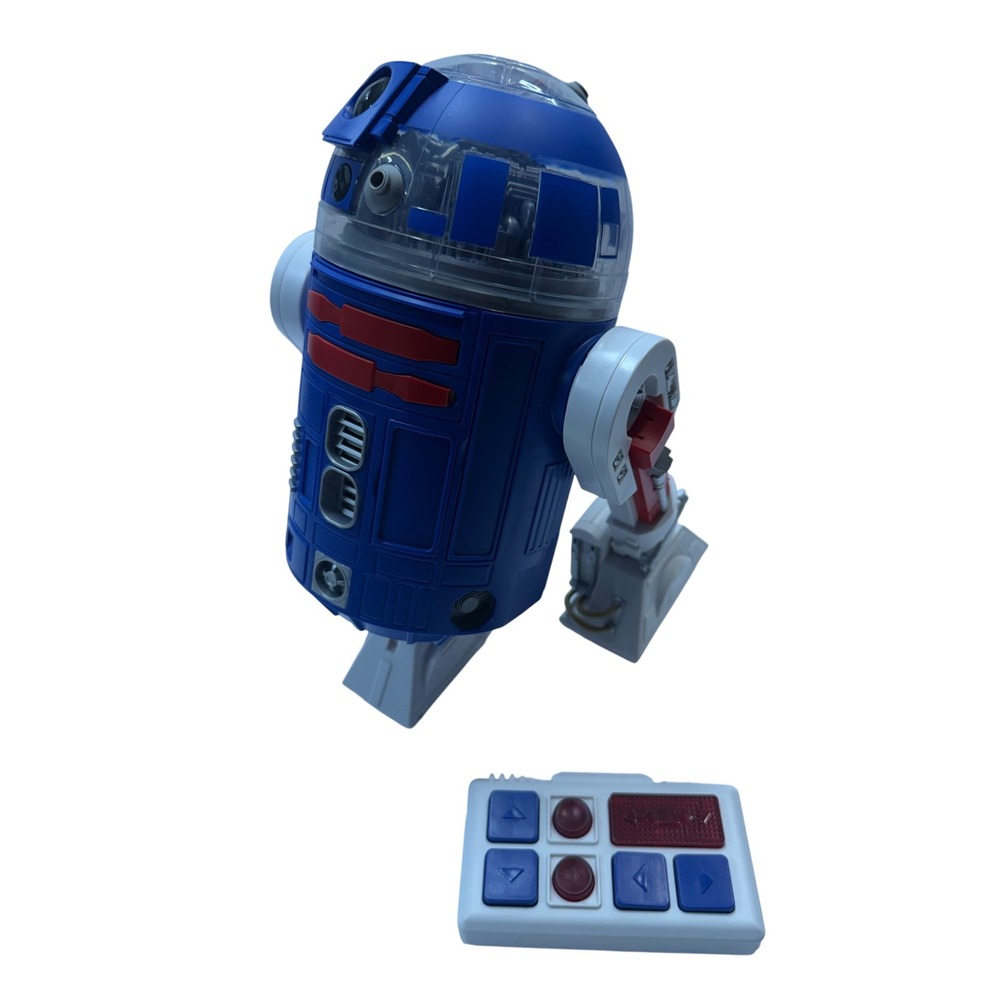 Star Wars R2-D2 Remote Control Droid Robot Figure Blue White With Controller